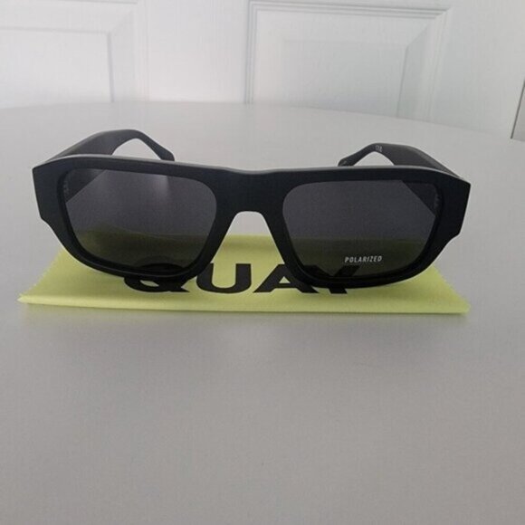 Quay Nigh Cap Matte Black Polarized Sunglasses - Picture 3 of 7